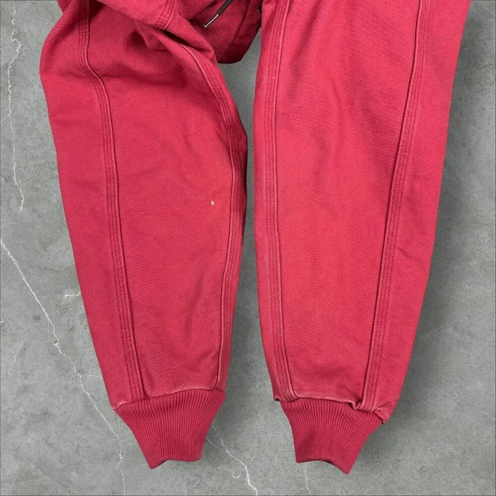 Carhartt WJ130 624 Rare Crab Apple Pink Quilted Hooded Canvas Active Jacket - Lg - Picture 7 of 8